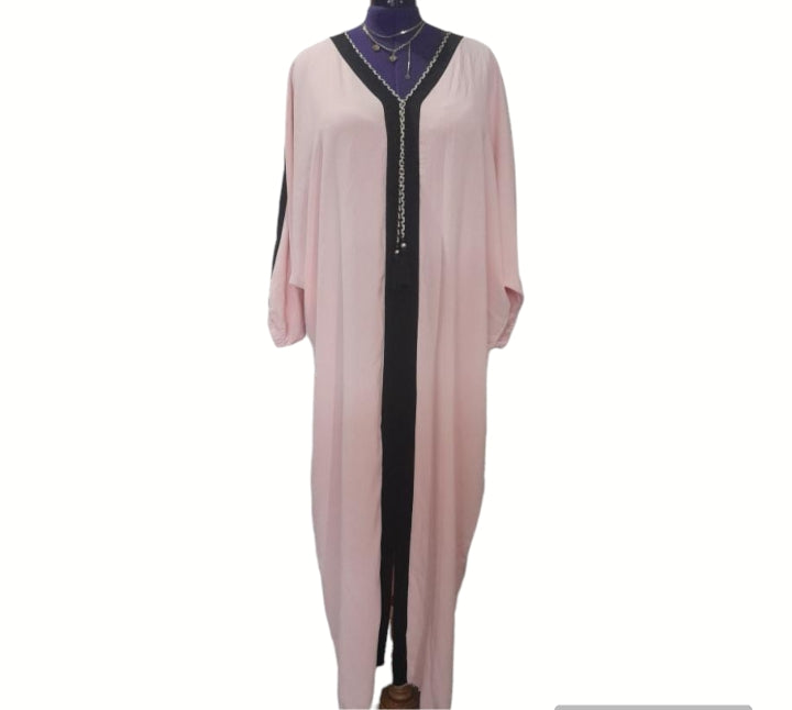 Robe abaya avec cordon