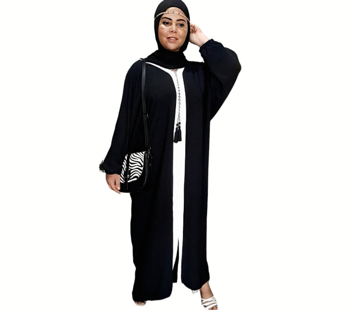 Robe abaya avec cordon