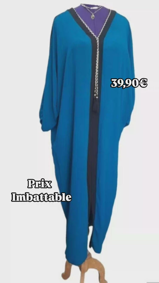 Abaya avec cordon