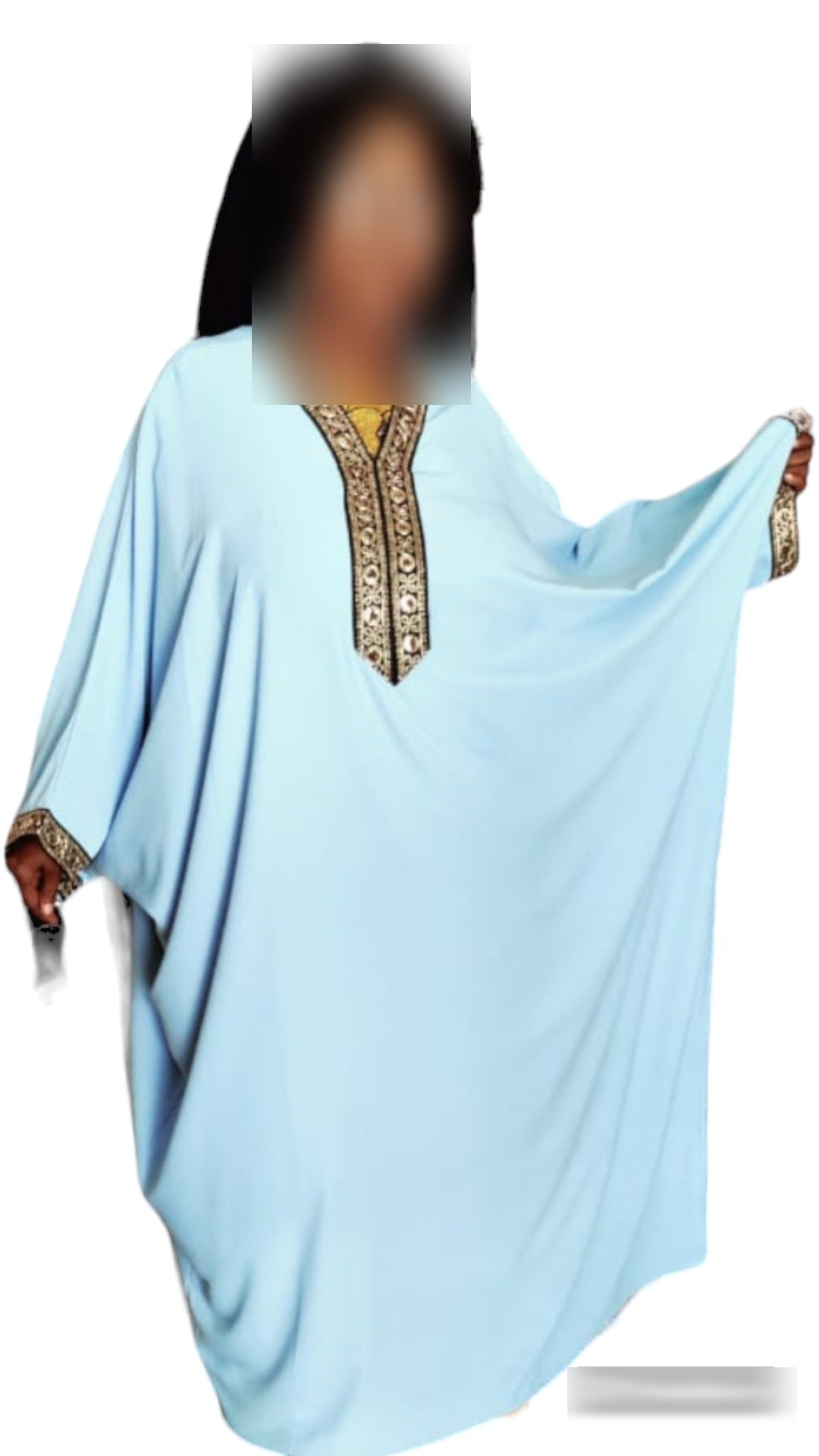 Abaya manches papillon